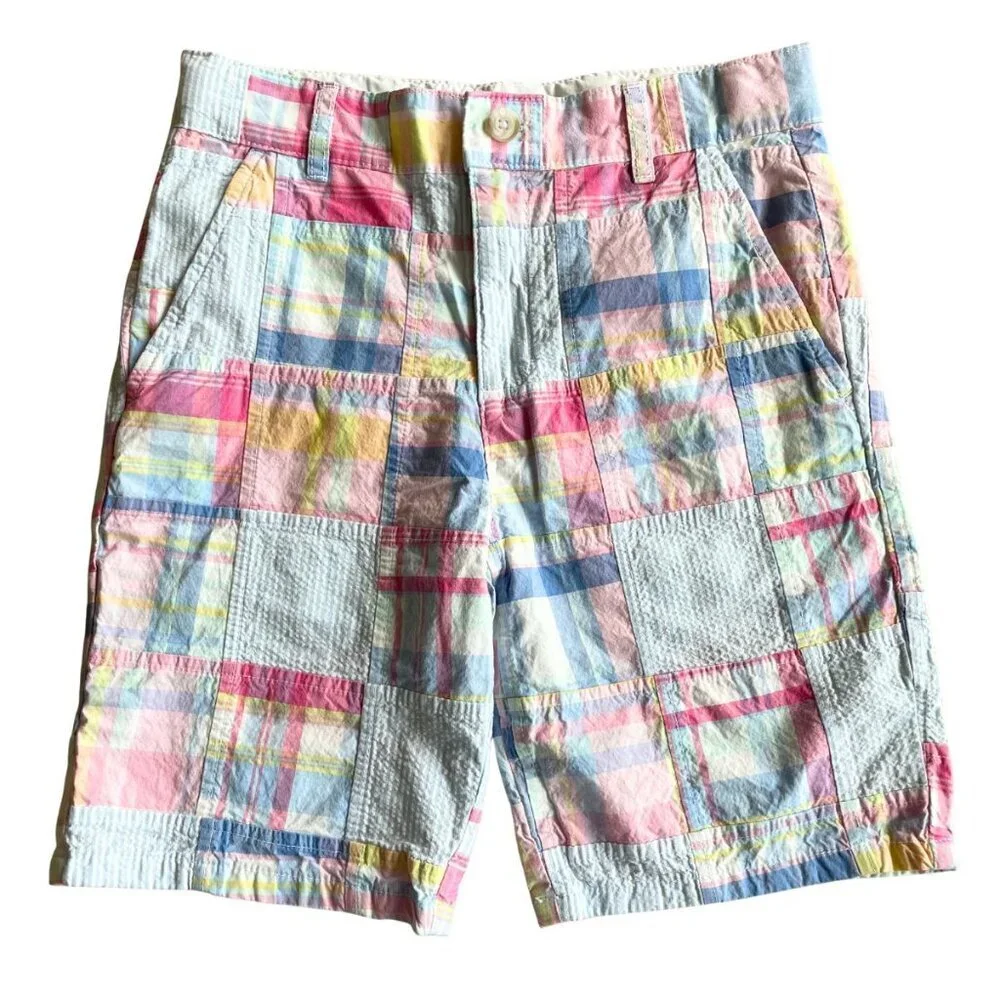 Gymboree Boy's‎ Patchwork Pastel Shorts, 100% Cotton - Size 10